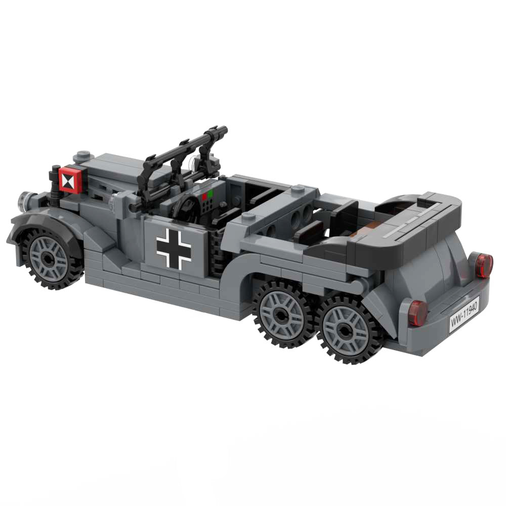 WW2 German Staff Car Building Blocks Military Bricks Toy