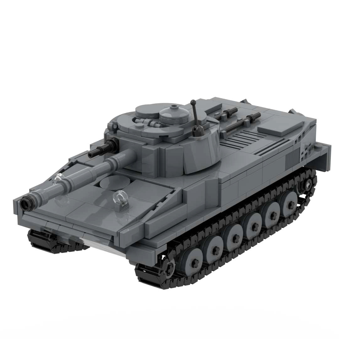WWII Army PT-76 Amphibious Tank Building Block Toy