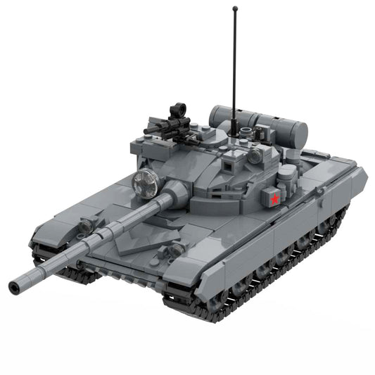 T-80B Main Battle Tank Russian Army Blocks Model Military Bricks Set