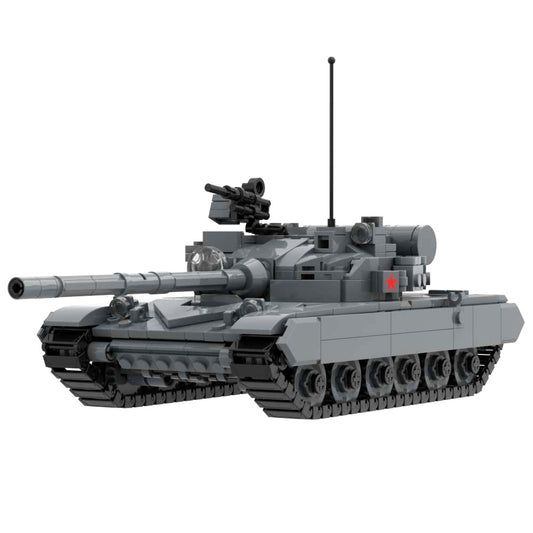 T-80B Main Battle Tank Russian Army Blocks Model Military Bricks Set