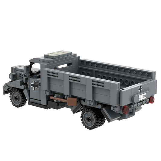 WW2 Opel Blitz Military Multi-purpose Medium Utility Truck Building Block Toy