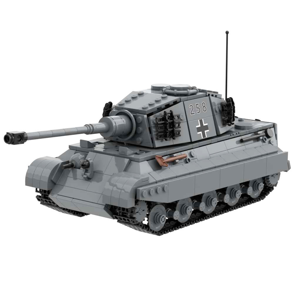 ww2 Block Toy PzKfz VI King Tiger Tank Konigstiger War Military Building Bricks