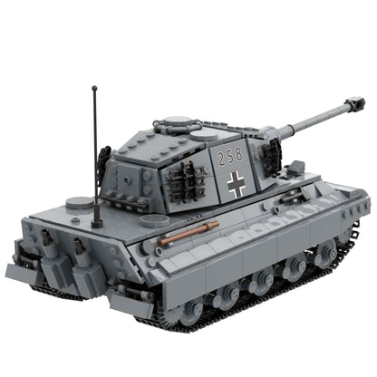ww2 Block Toy PzKfz VI King Tiger Tank Konigstiger War Military Building Bricks