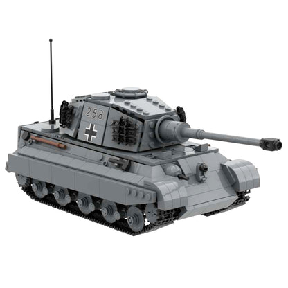 ww2 Block Toy PzKfz VI King Tiger Tank Konigstiger War Military Building Bricks