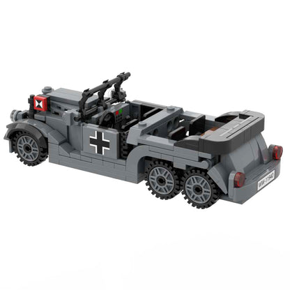 WW2 German Staff Car Building Blocks Military Bricks Toy