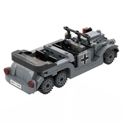 WW2 German Staff Car Building Blocks Military Bricks Toy
