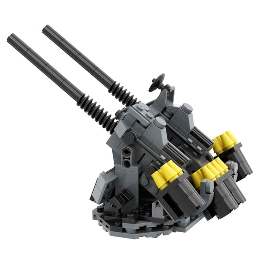 Battleship Artillery Style A Military Weapons Building Block Toys Antiaircraft gun Howitzer Brick Model