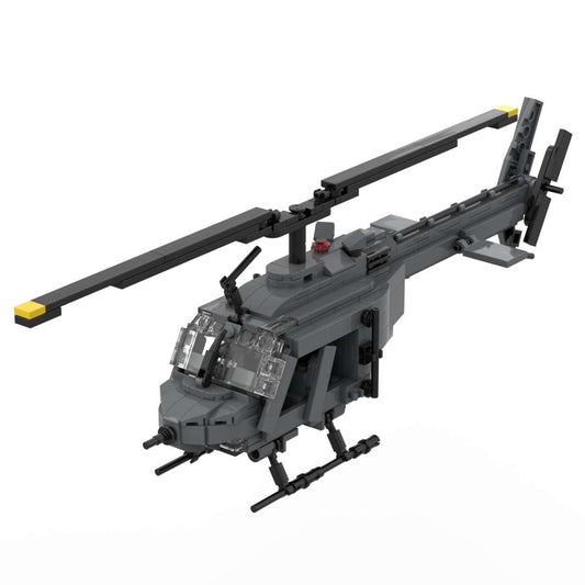 OH-58A Light Armed Reconnaissance Helicopter Military Building Block Toy