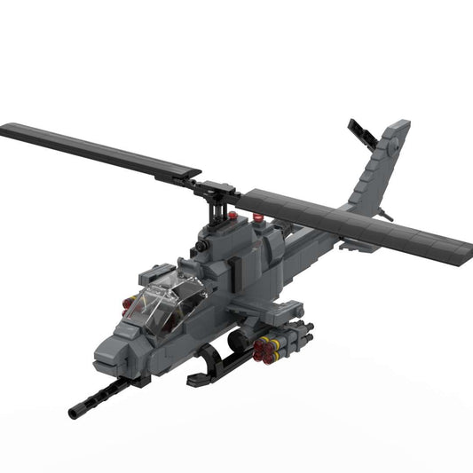 AH-F Attack Helicopter Military Building Blocks Toy