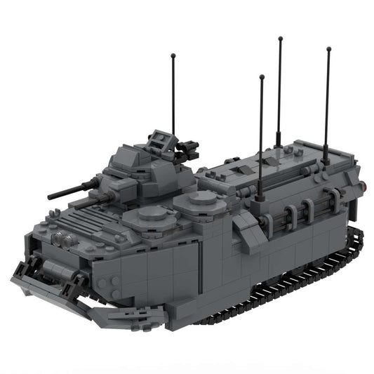 AAV7A1 Amphibious Assaui T Vehicle Camouflage Military Building Blocks Toy