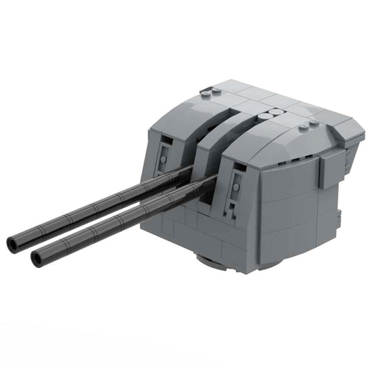 Battleship Artillery Style B Military Weapons Building Block Toys Antiaircraft gun Howitzer Brick Model