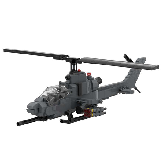 AH-F Attack Helicopter Military Building Blocks Toy