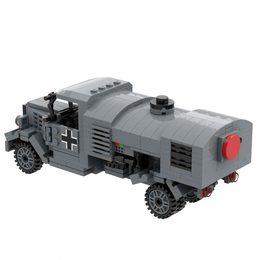 ww2 Fuel Transport Vehicle Military Toys Building Block Model Army War Truck Car