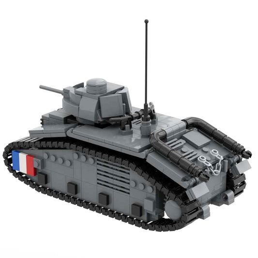 French Army Heavy Tank CHAR B1 BIS Building Block Toy