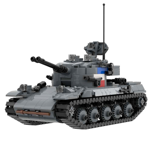 AMX-30 Tank French Army Military Building Block Toy