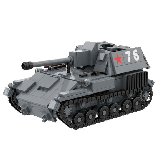 SU-76 Self-Propelled Gun Building Blocks Set Toy