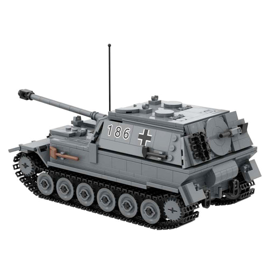 WW2 Military Weapons Toy Panzerjager Tiger P Ferdinand German Heavy Tank Destroyer Building Block Set