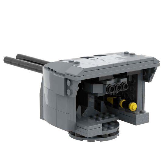 Battleship Artillery Style B Military Weapons Building Block Toys Antiaircraft gun Howitzer Brick Model