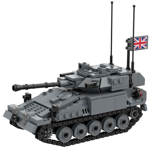 Military Building Blocks Toy FV107 Scimitar Light Tank Army Bricks Set
