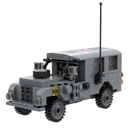 Military Bricks Set British Light Weight Truck Building Block Car Toy