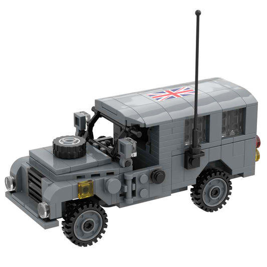 Military Bricks Set British Light Weight Truck Building Block Car Toy