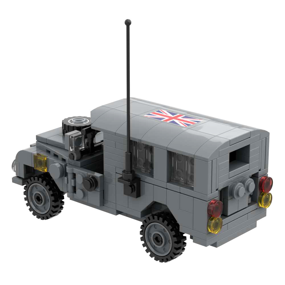 Military Bricks Set British Light Weight Truck Building Block Car Toy