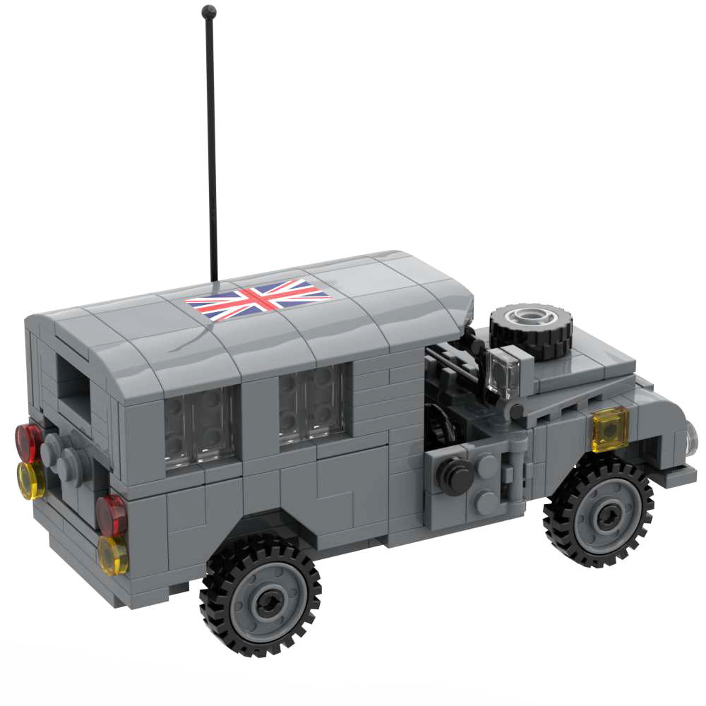 Military Bricks Set British Light Weight Truck Building Block Car Toy