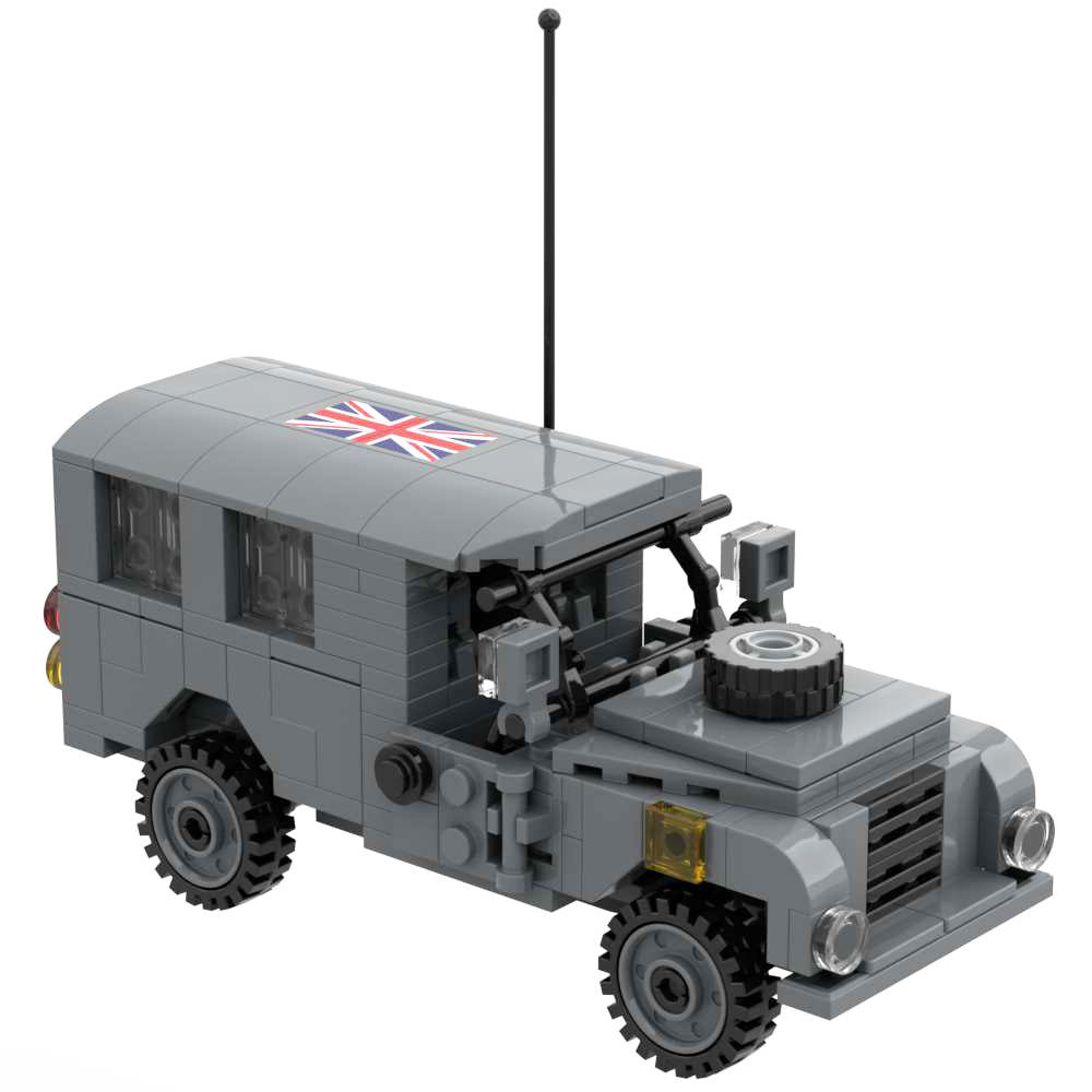 Military Bricks Set British Light Weight Truck Building Block Car Toy