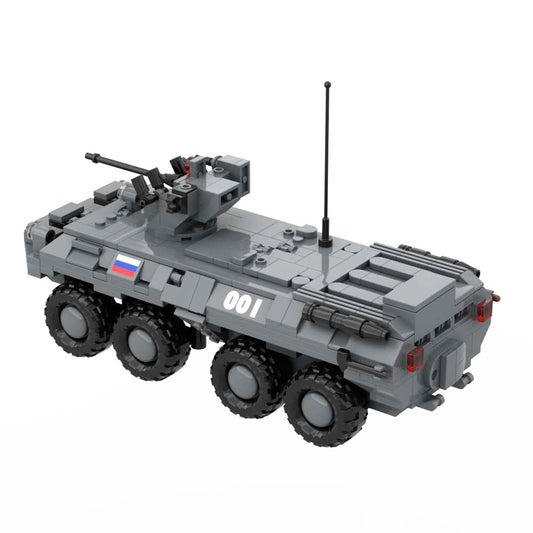 BTR-80 Military Building Blocks Toy 8x8 Wheeled Amphibious Armored Car Personnel Carrier