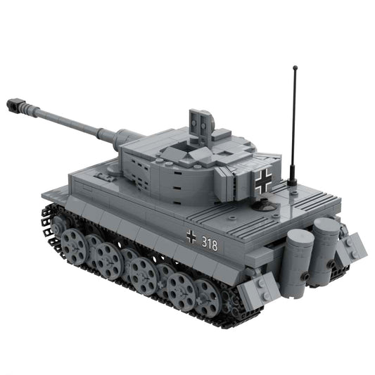 WWII Tiger I Ausf E German Heavy Tank Military Toy Building Block