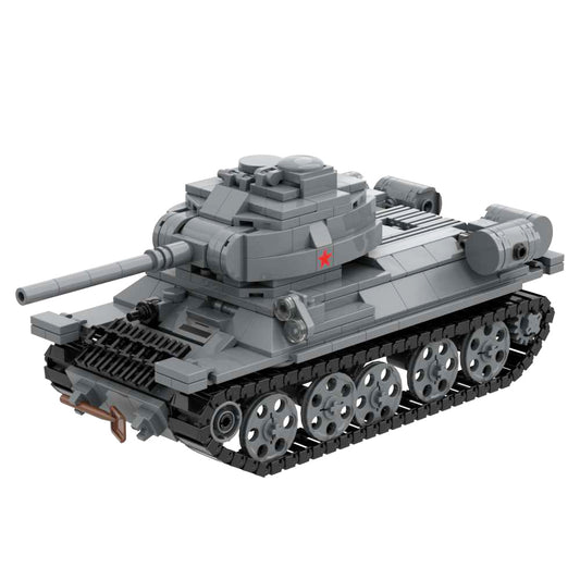 WW2 Tank Toy T-34 85 Soviet Medium Tank Building Blocks Military Bricks Set