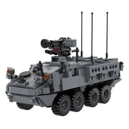 US Army Stryker Armored Fighting Vehicle Armored Eight-wheeled Carriers Block Toy