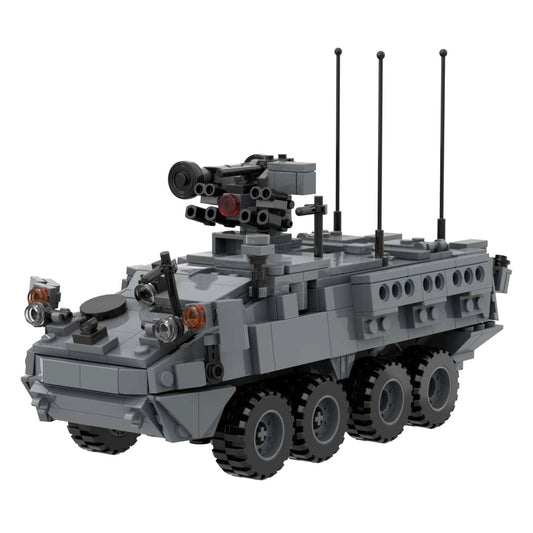 US Army Stryker Armored Fighting Vehicle Armored Eight-wheeled Carriers Block Toy