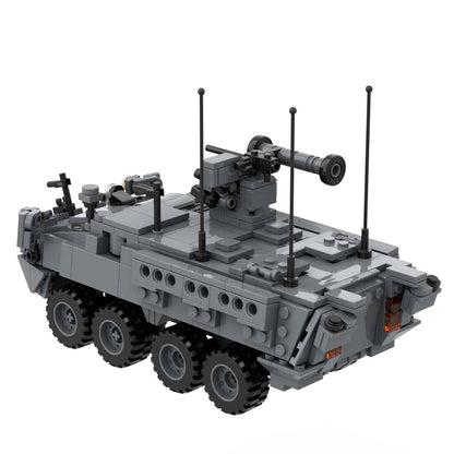 US Army Stryker Armored Fighting Vehicle Armored Eight-wheeled Carriers Block Toy