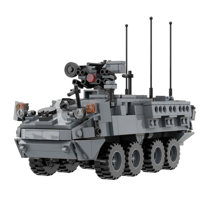 US Army Stryker Armored Fighting Vehicle Armored Eight-wheeled Carriers Block Toy