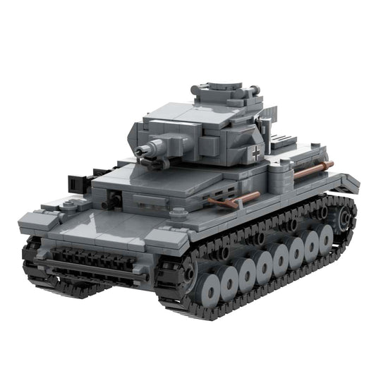 Panzer IV Ausf F1 German Medium Tank ww2 PZ IV Building Block Toy