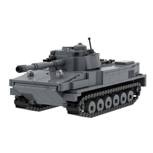 WWII Army PT-76 Amphibious Tank Building Block Toy
