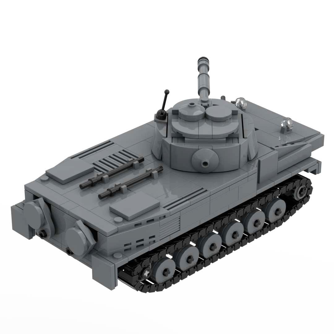 WWII Army PT-76 Amphibious Tank Building Block Toy