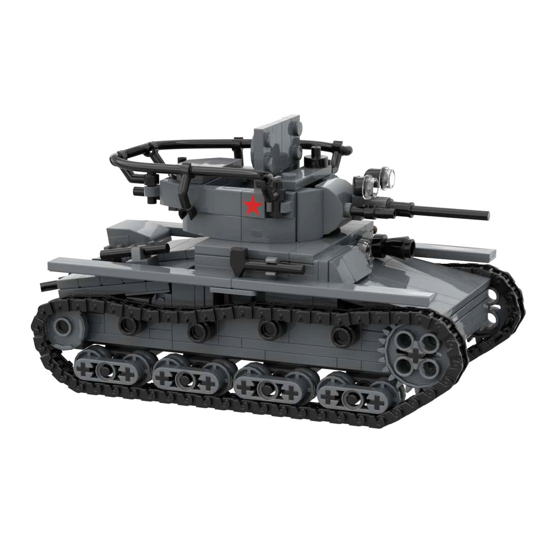 WW2 Army Soviet Union（Russia）T-26 Light Tank Toy