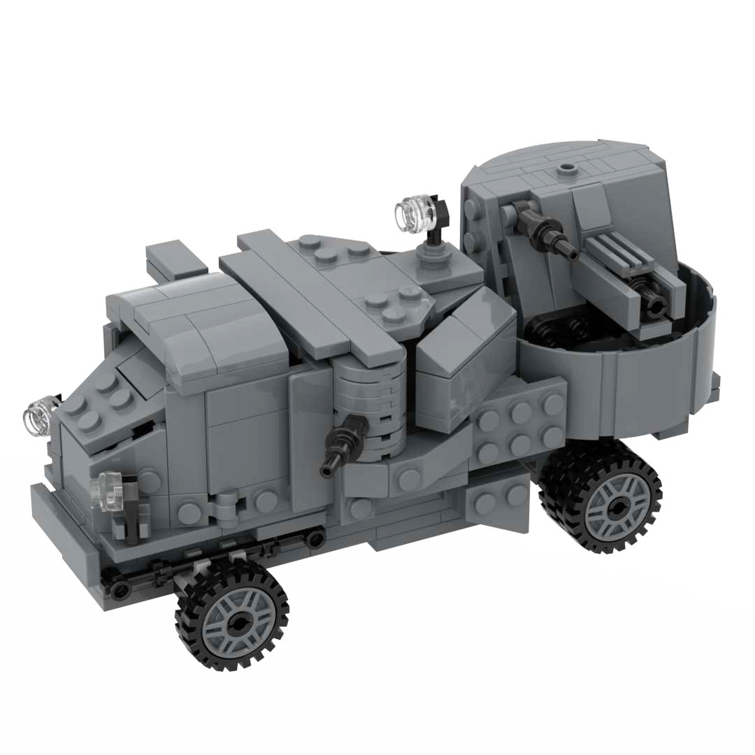 WW1 Garford-Putilov Armored Car Building Block Toy