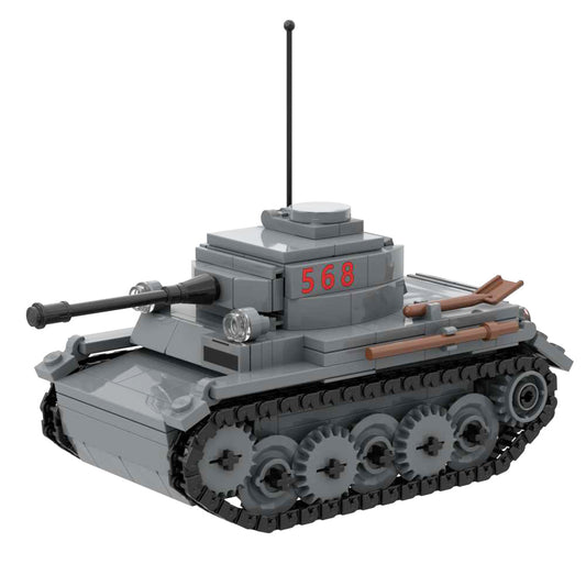 Panzer II Ausf L Light Tank World War II Building Block Toy Set