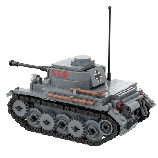 Panzer II Ausf L Light Tank World War II Building Block Toy Set