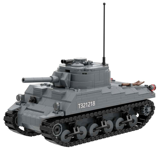 M4A2 Sherman Medium Tank Brick Toy US Marines Building Block Set Army