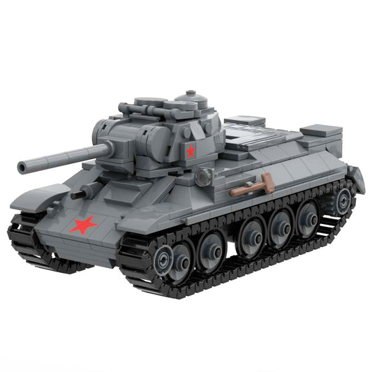 T-34 ww2 Tank Building Block Toy moc Model 1943 Military Weapons Bricks Set