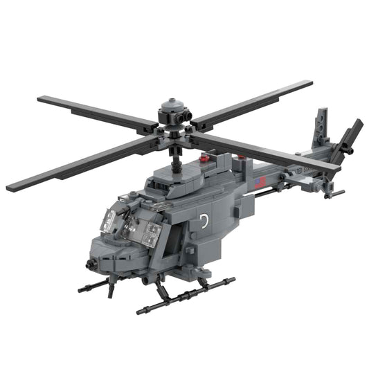 OH-58D Light Armed Reconnaissance Helicopter Military Weapons Building Block Toy