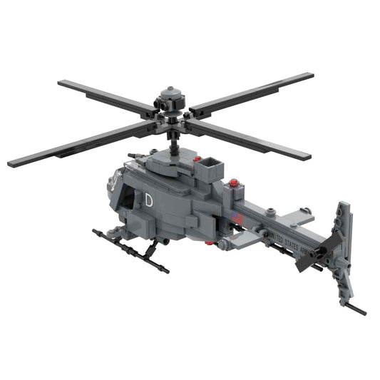 OH-58D Light Armed Reconnaissance Helicopter Military Weapons Building Block Toy