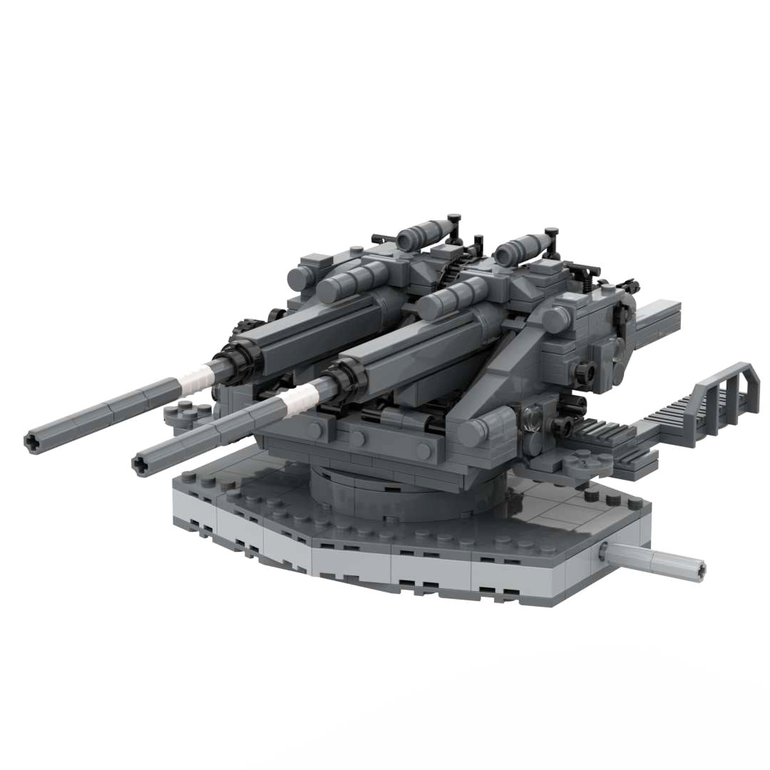 German Flakzwilling 40 128mm Flak 40 Twin Mount Brick Army Toy