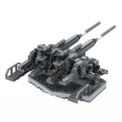German Flakzwilling 40 128mm Flak 40 Twin Mount Brick Army Toy