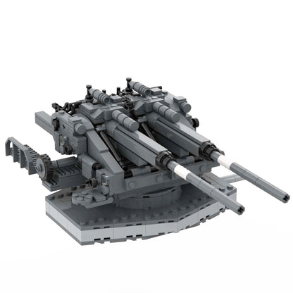 German Flakzwilling 40 128mm Flak 40 Twin Mount Brick Army Toy