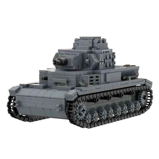 Panzer IV Ausf D German Army Medium Tank PZ IV D Military Block Toy